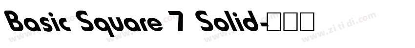 Basic Square 7 Solid字体转换